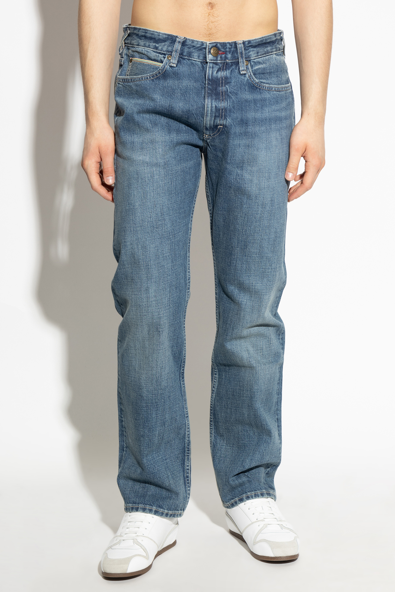 Shop Paul Smith X Lee Straight-leg Jeans In Blue