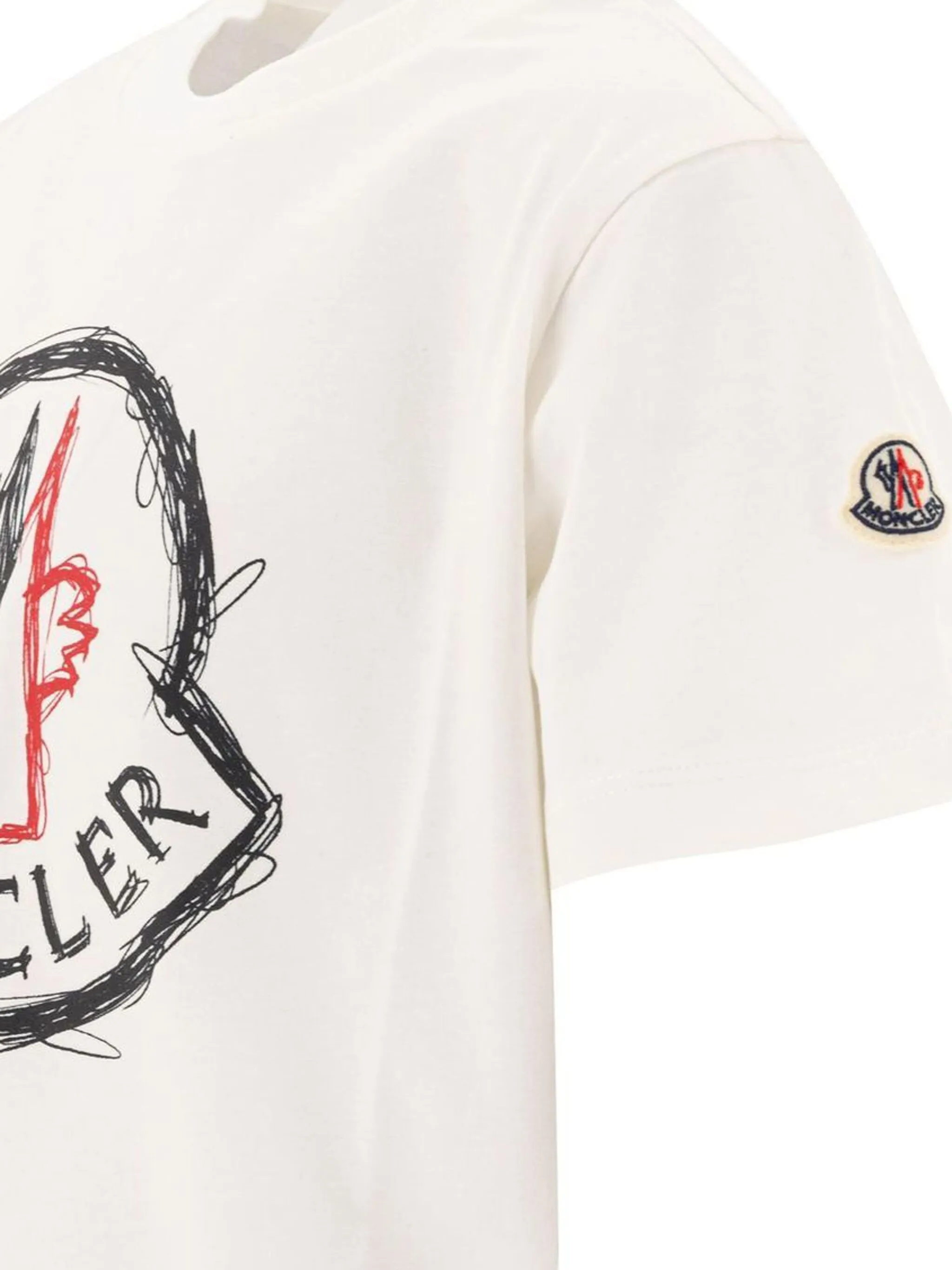 Moncler Doodle-logo T-shirt In White