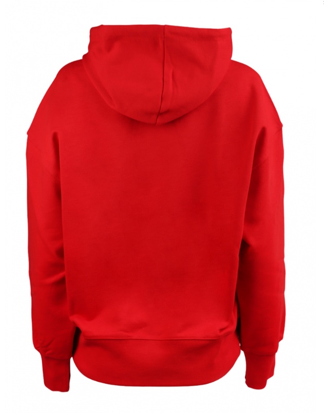 Msgm Woman Sweatshirt Magenta Size Xl Cotton In Red