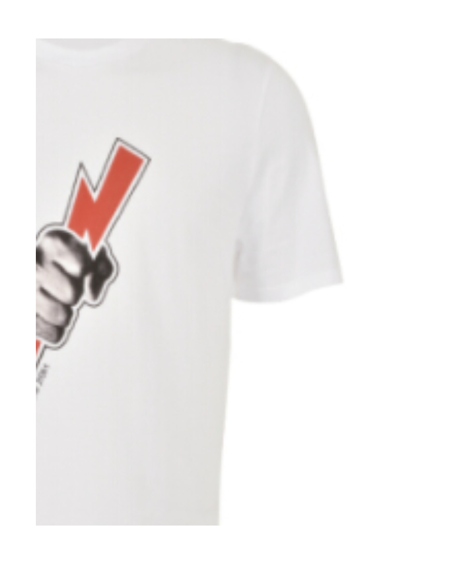 Neil Barrett Lightning Printed T-shirt In White