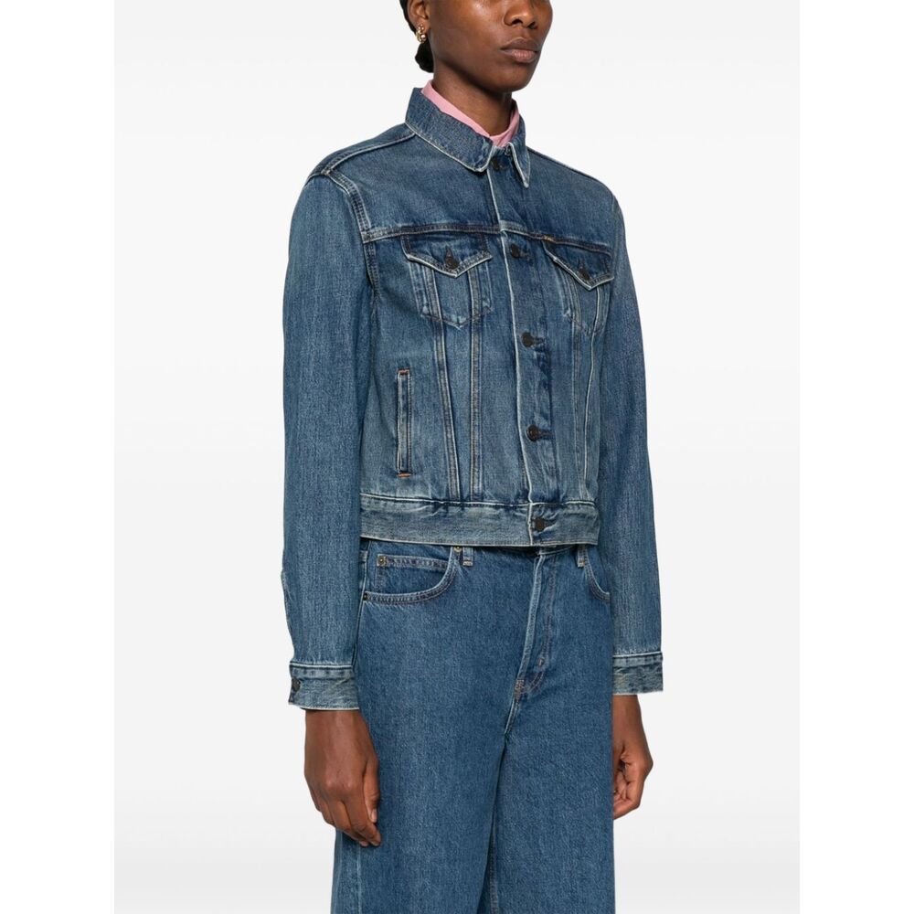 POLO RALPH LAUREN FLAG-PATCH DENIM JACKET 