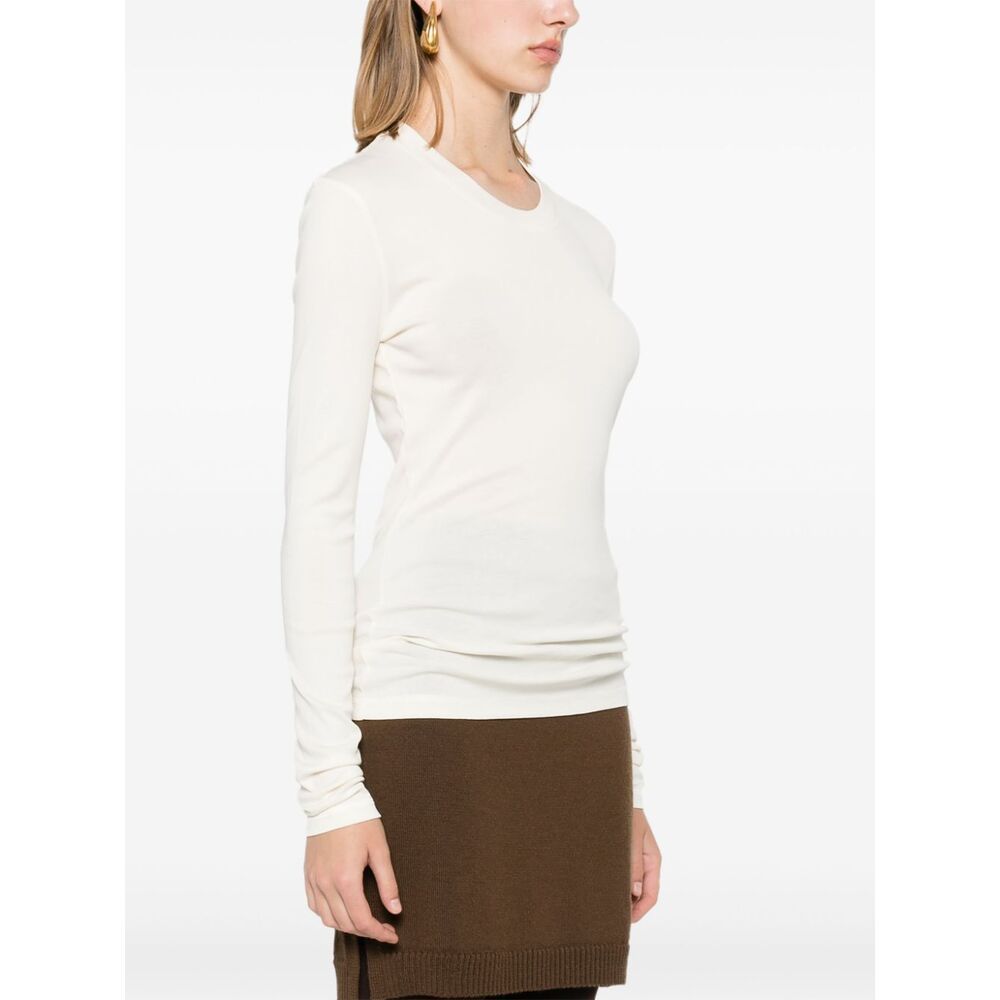Lemaire Rib Long Sleeve Longsleeve In White