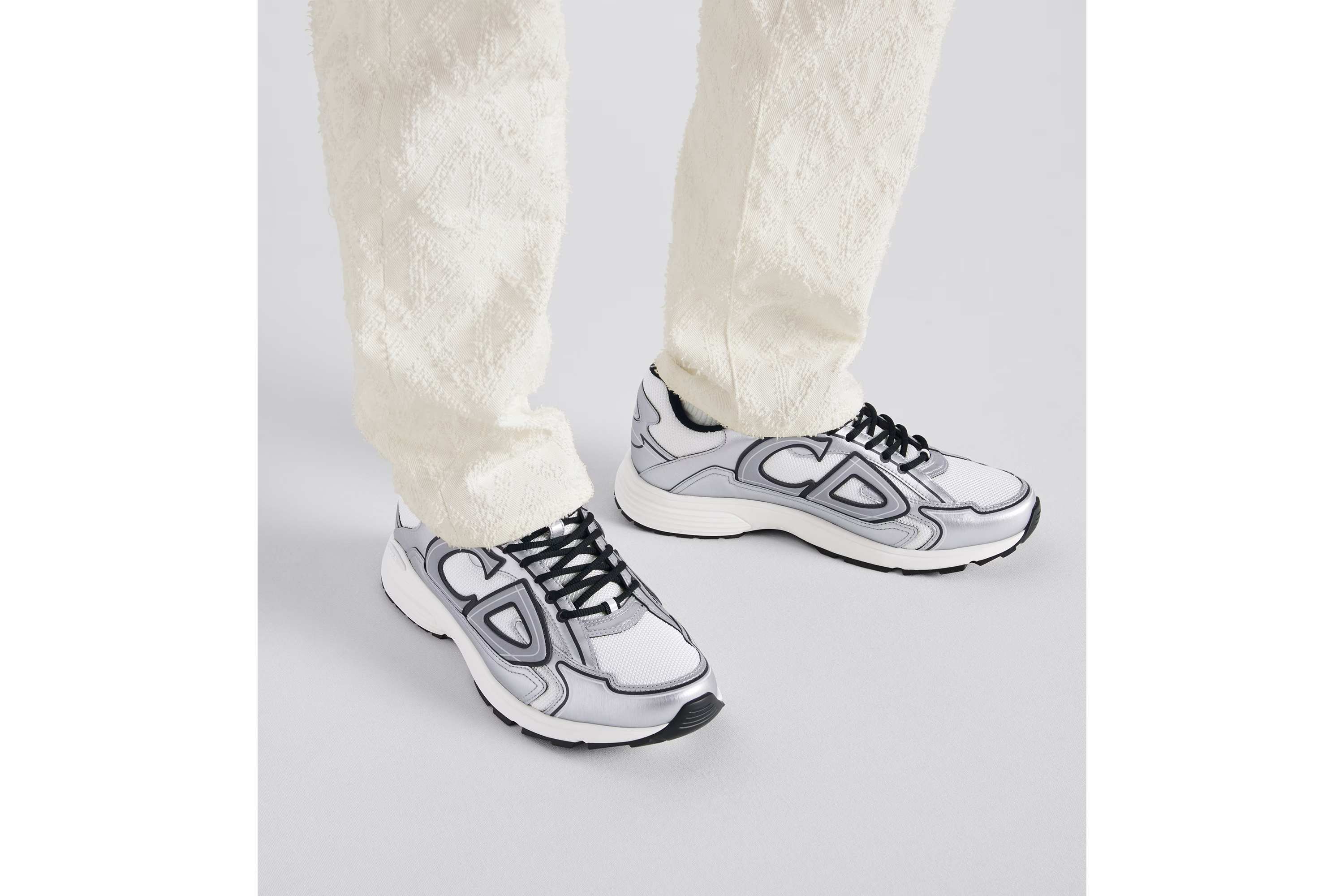 Dior Men B30 Microfiber Mesh And Technical Fabric Low-top Sneakers In Multi
