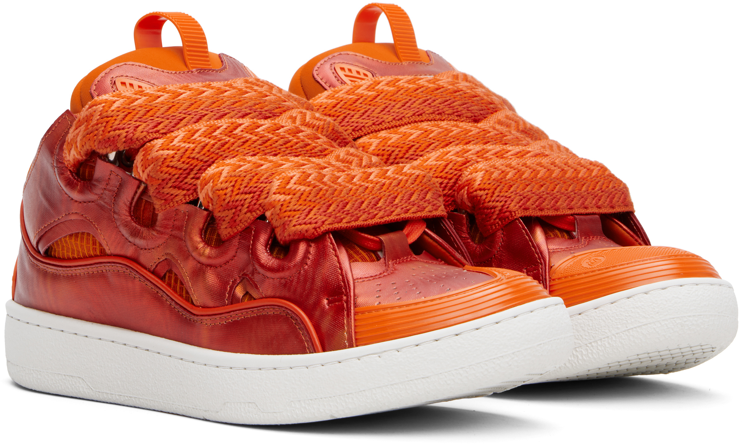Lanvin Curb Sneakers In Red