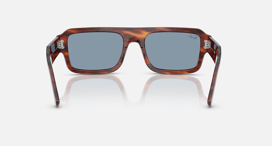 Ray Ban Ray-ban 56mm Rectangular Sunglasses In Blue