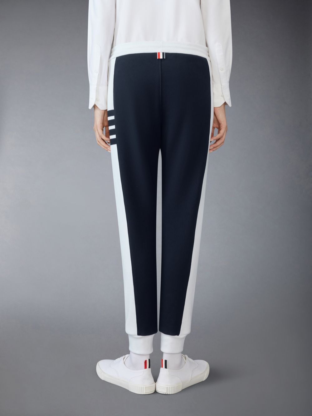 Thom Browne 4 Bar-stripe Track Pants In Blue