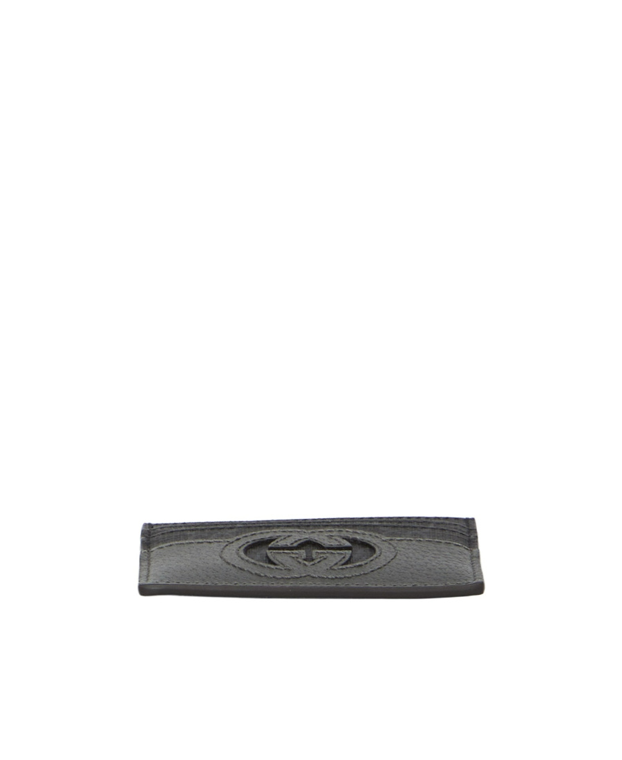 Gucci Monogram-print Cardholder In Black