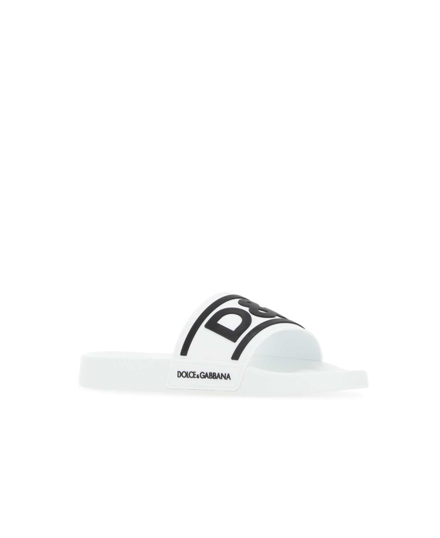 DOLCE & GABBANA LOGO-EMBOSSED SLIDES