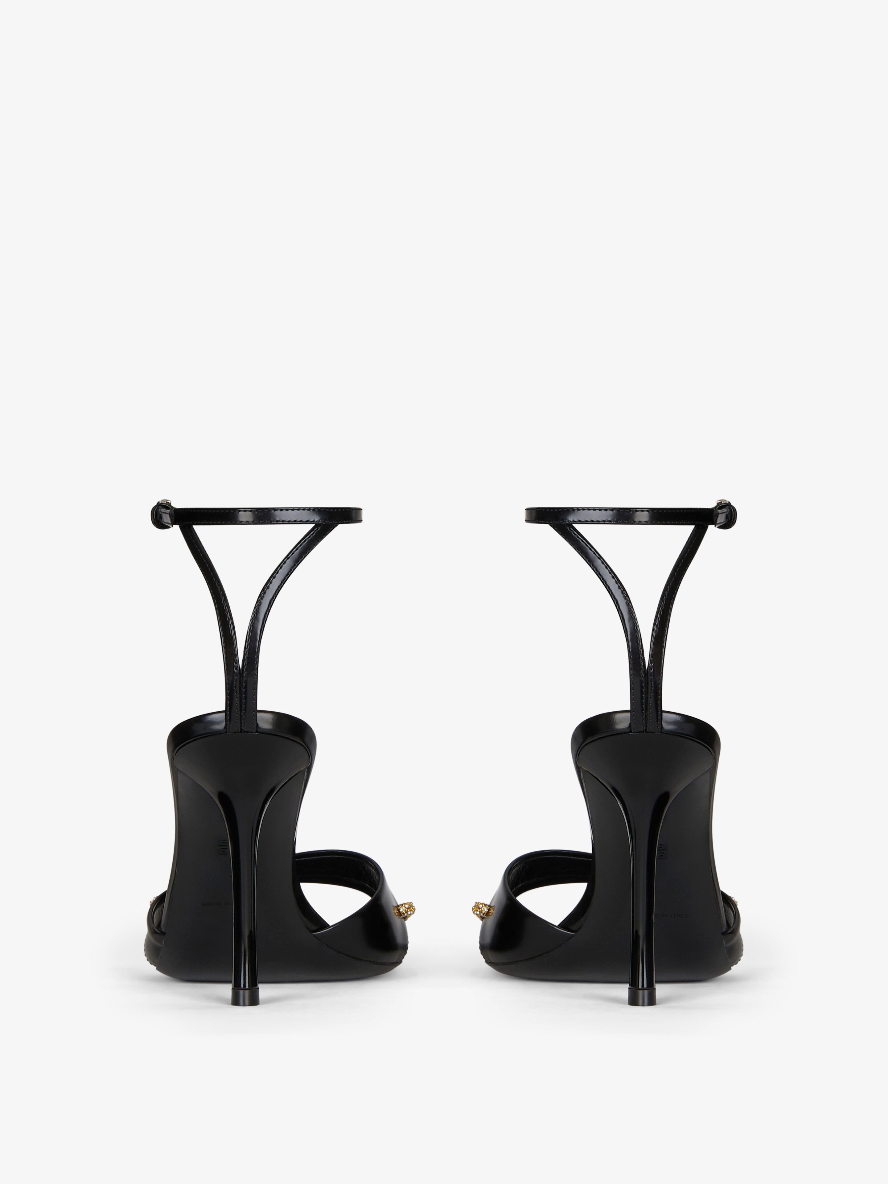 Givenchy 100mm Crystal-embellished Sandals In Black