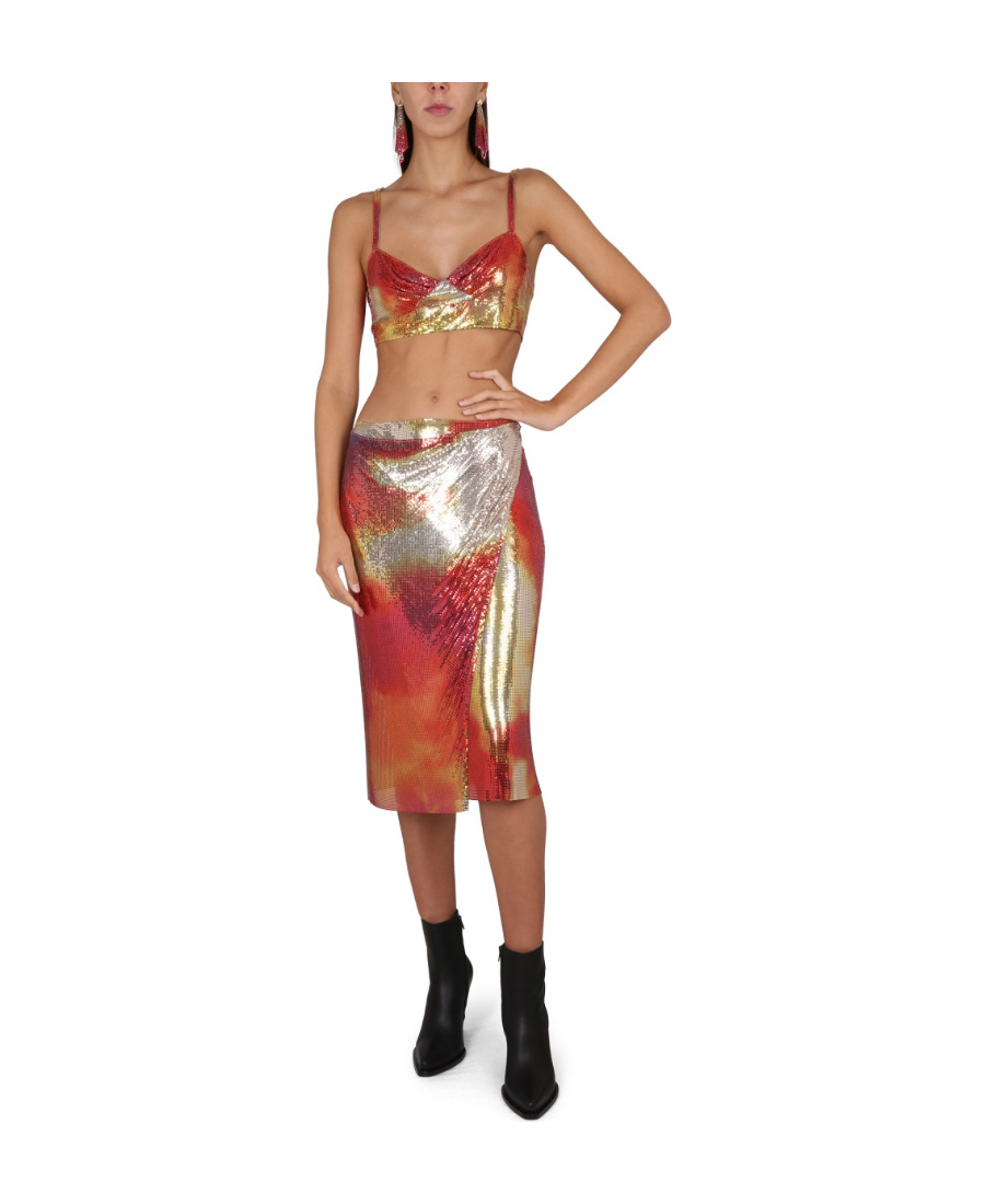 Shop Rabanne Jupe Chainmail Skirt In Multicolor