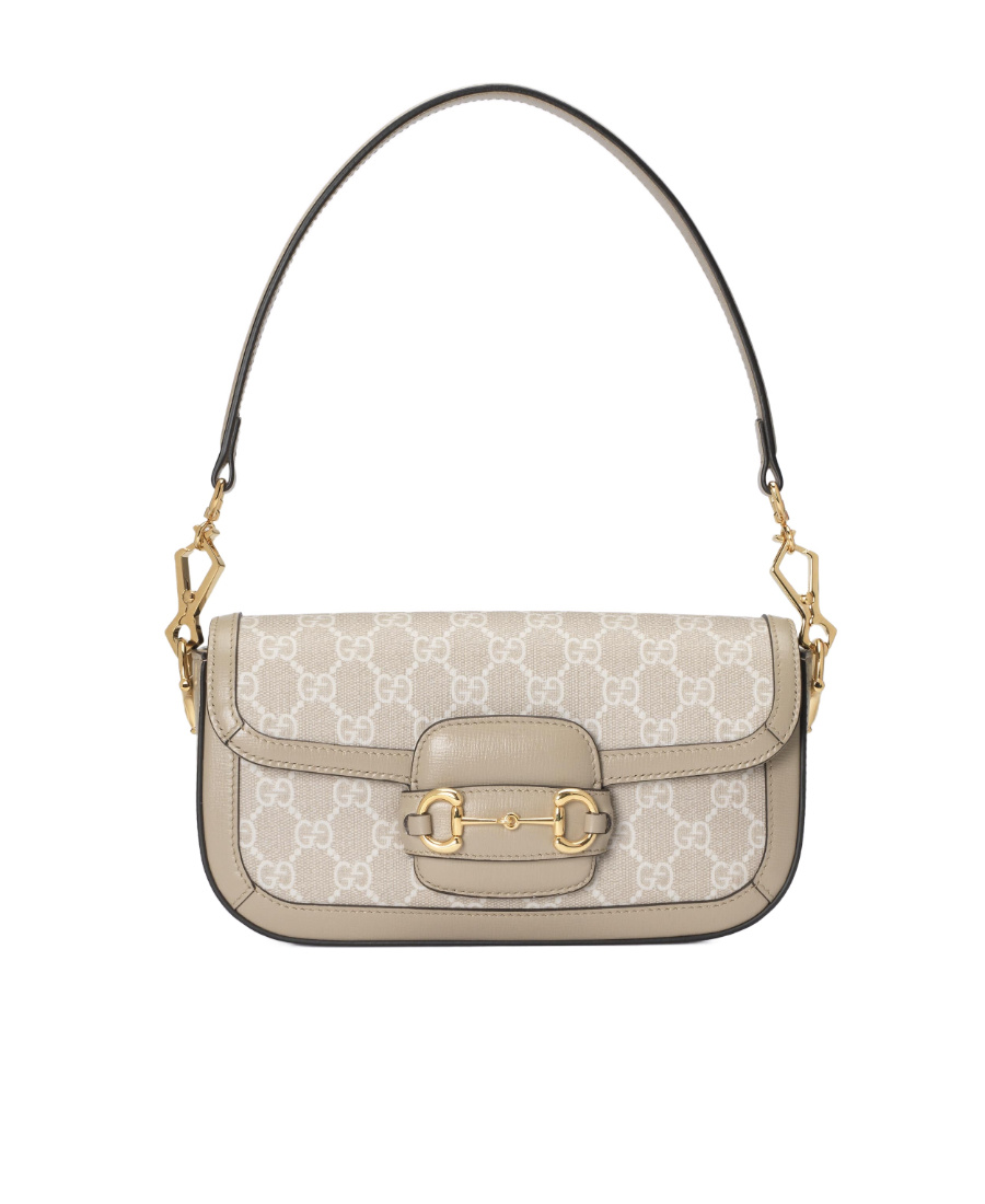 Gucci 1955 Horsebit Shoulder Bag In Nude