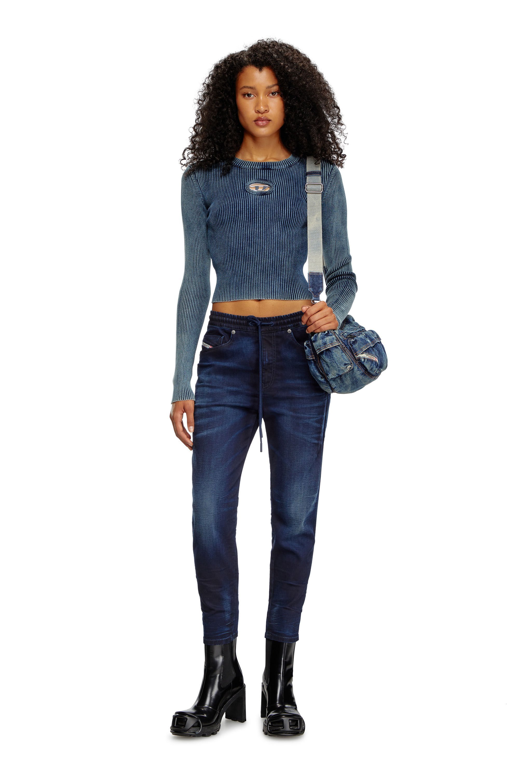 Diesel 2041 D-fayza Boyfriend Jeans In Black