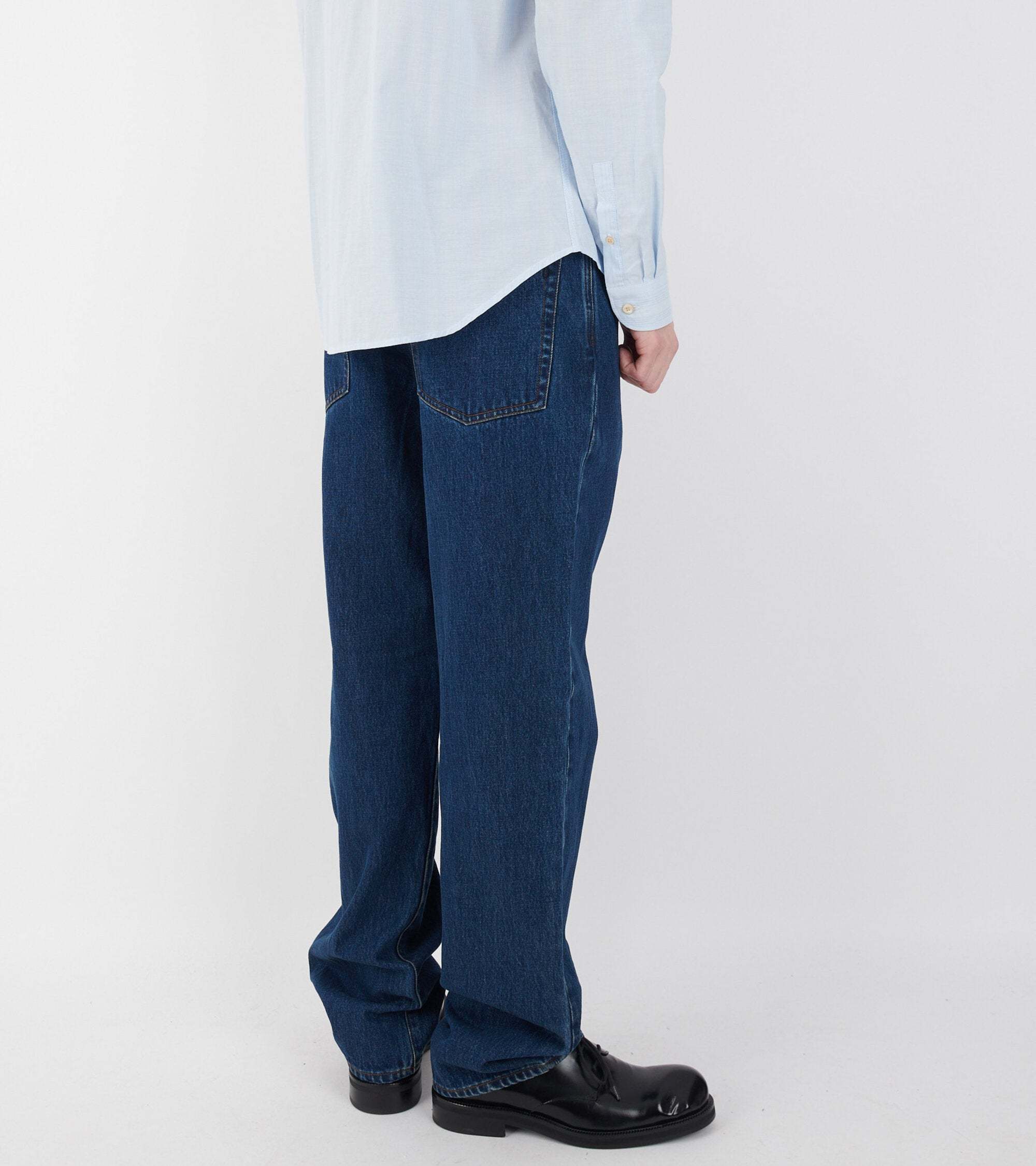 PAUL SMITH DENIM TROUSERS WITH BELT LOOPS
