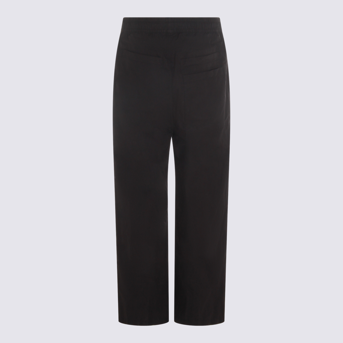 Thom Krom Elasticated-waist Straight-leg Trousers In Black