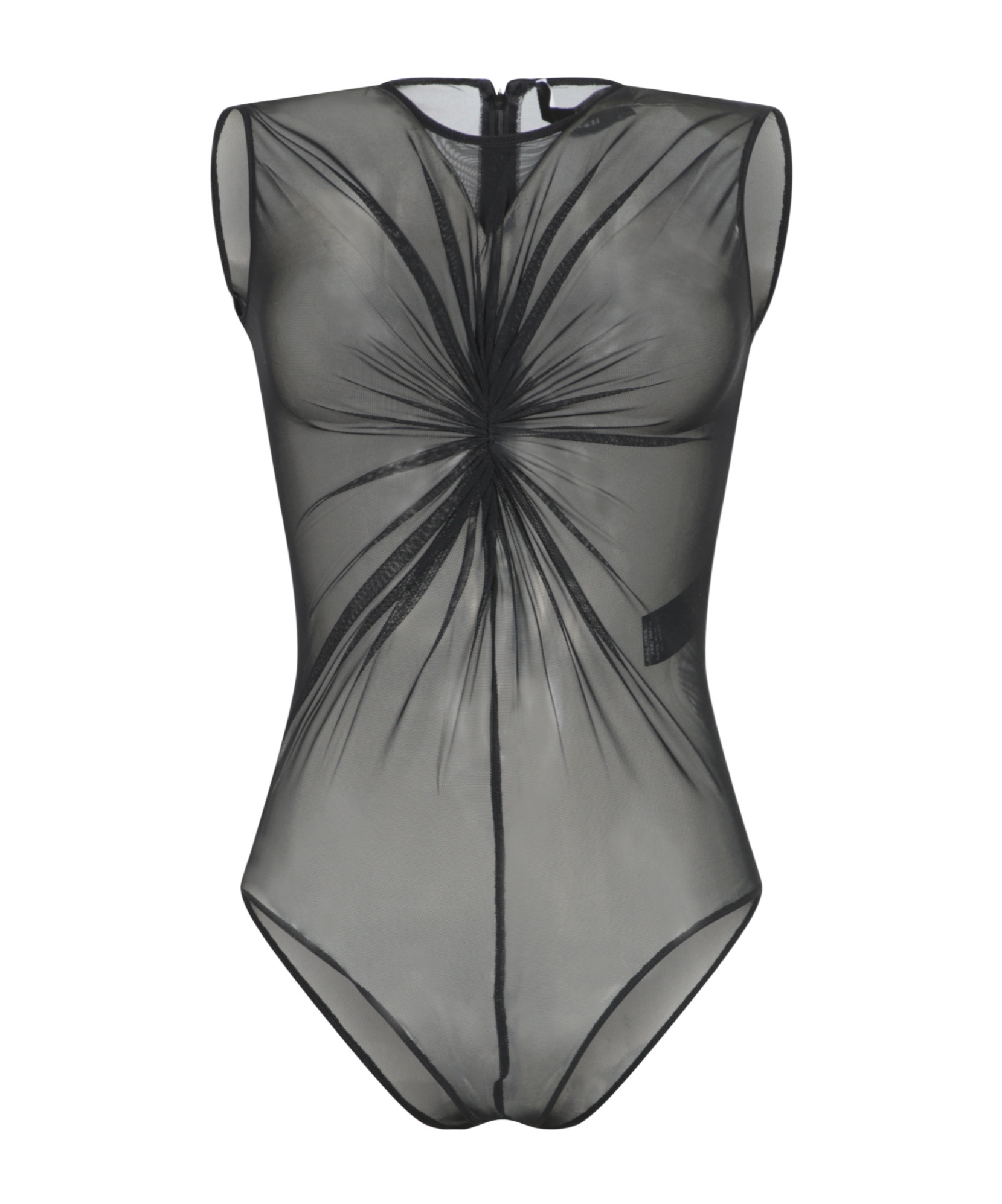 Federica Tosi Zipper Bodysuit In Black