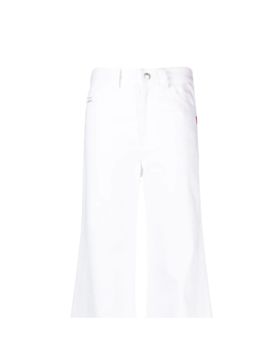 Marc Jacobs The Flared Mid-rise Trousers In White
