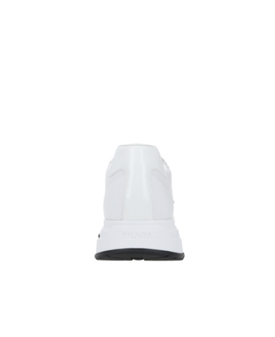 Prada White Nylon And Leather Prax 2.0 Sneakers In White