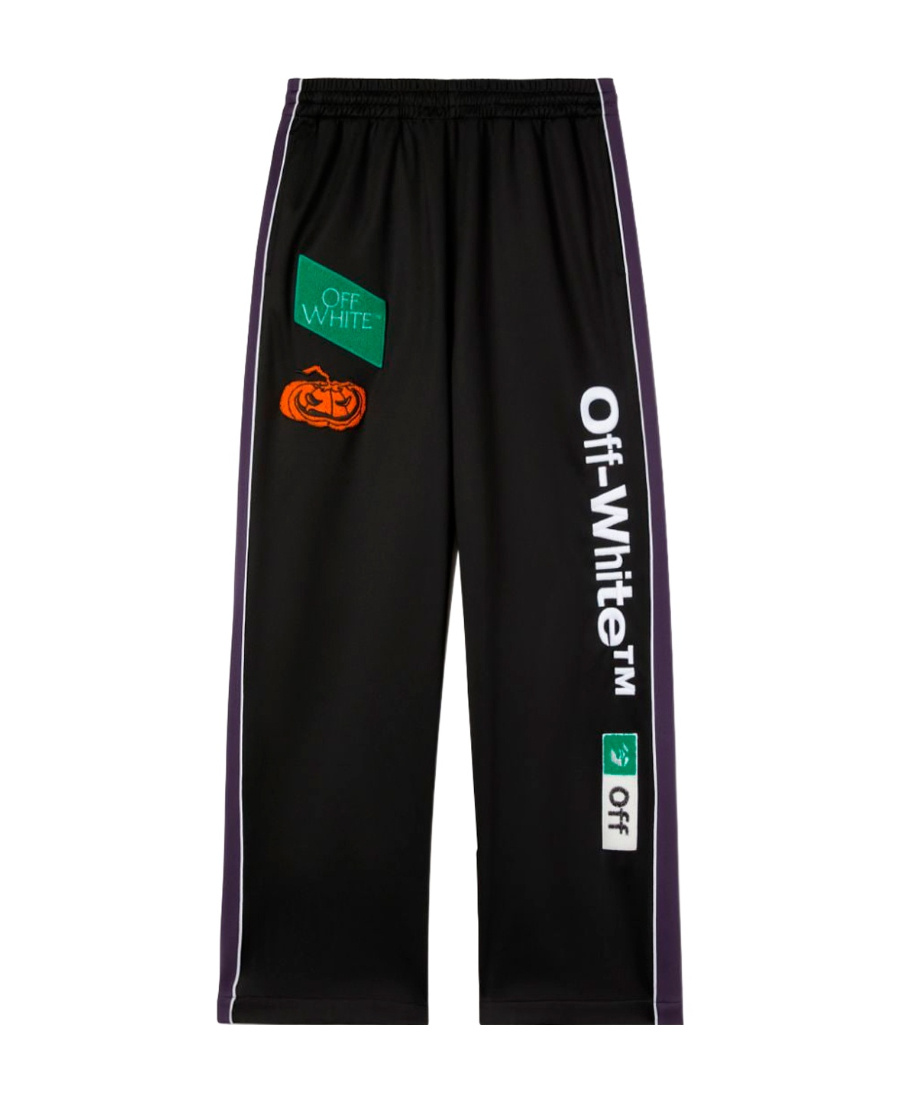 Off-white Multi-logo Skate Track Pants In Black