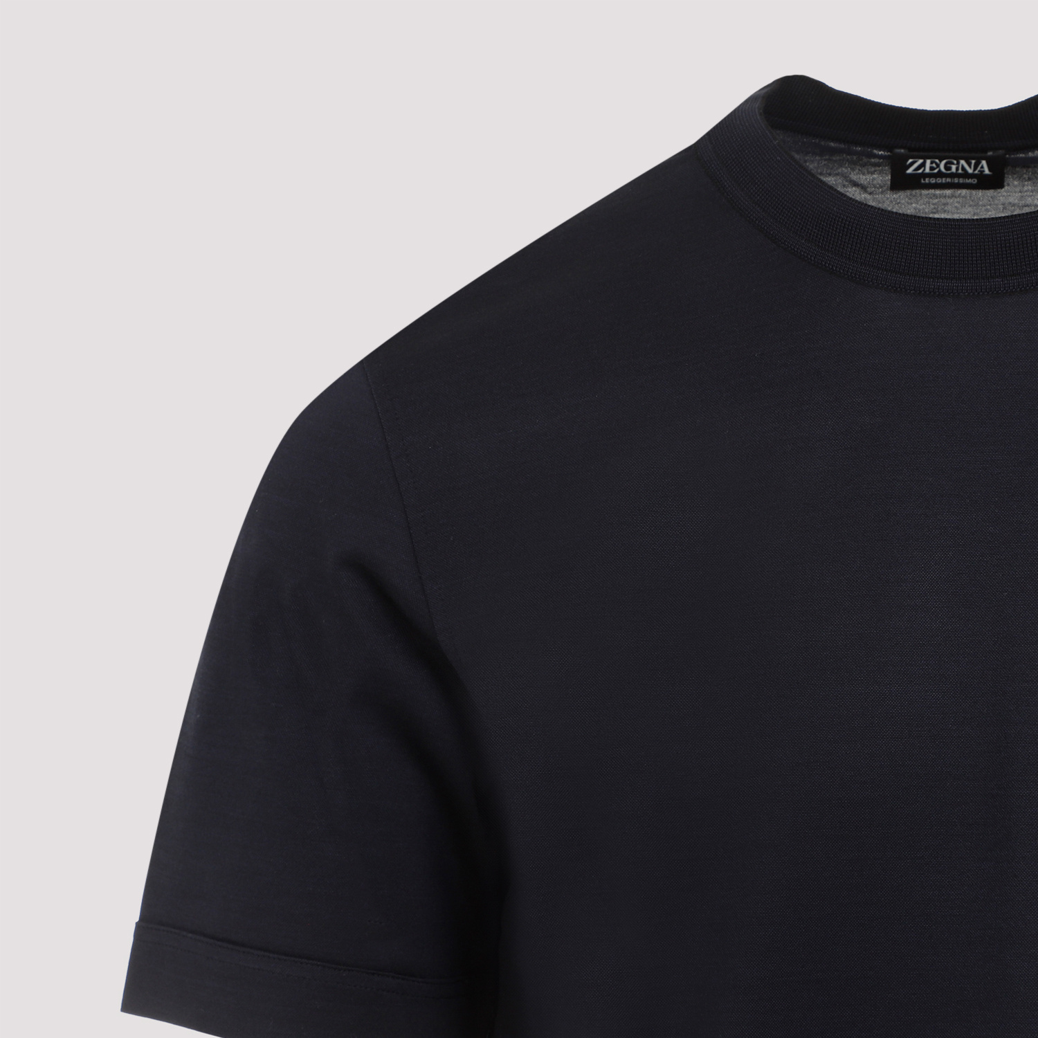 Shop Zegna Z Crewneck Short-sleeved T-shirt In Black