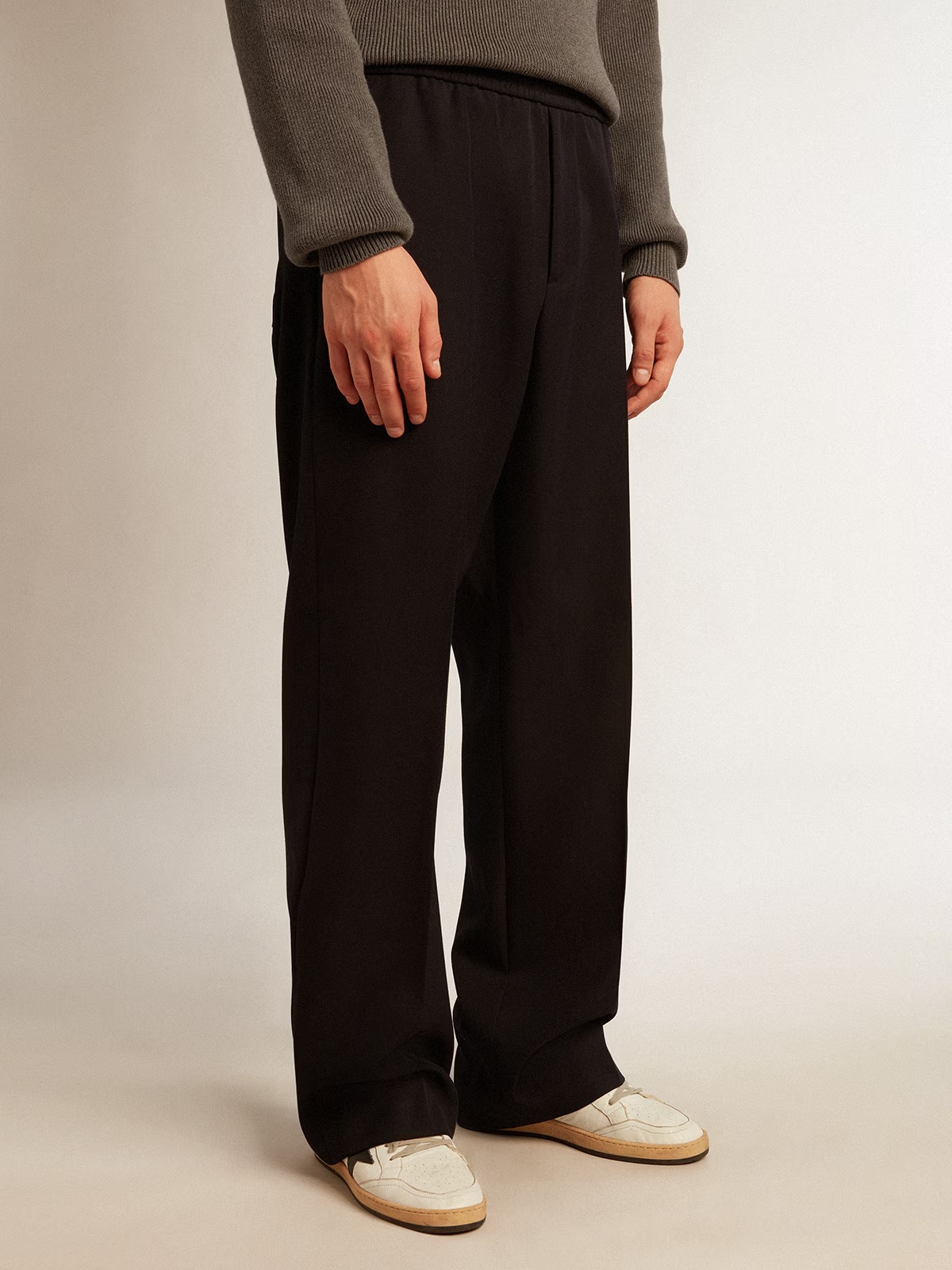 Golden Goose Elastic Waist Jogging Pants In Black