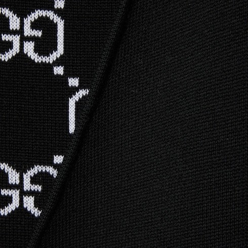Gucci Double-sided Gg Cardigan In Black