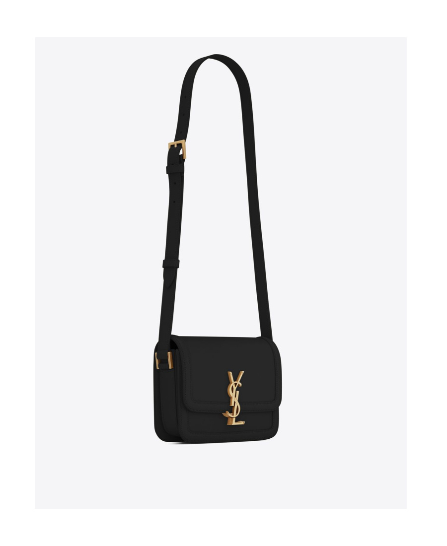 Saint Laurent Small Solferino Satchel Crossbody Bag In Black