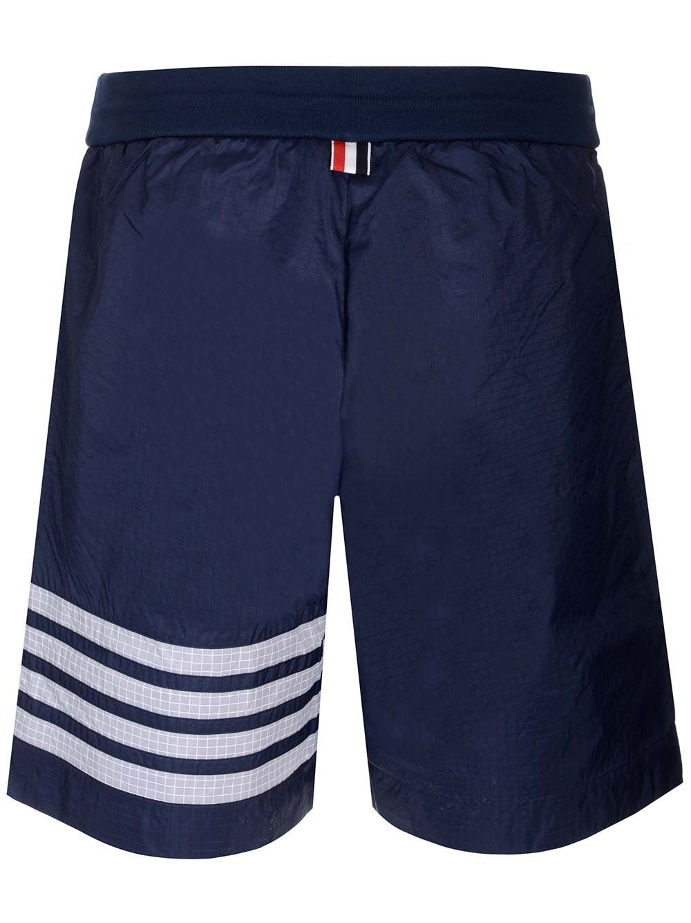 Thom Browne 4-bar Stripe Detailed Shorts In Blue