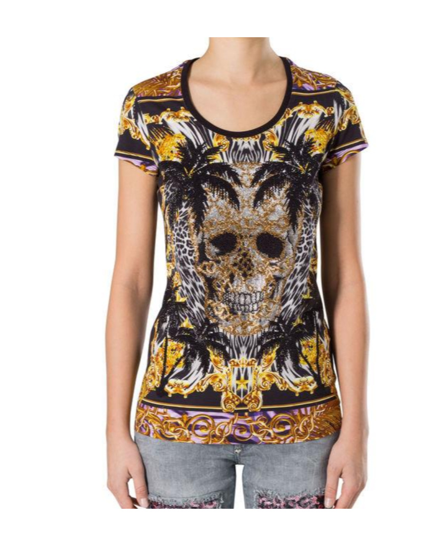 Philipp Plein Print T-shirt In Black