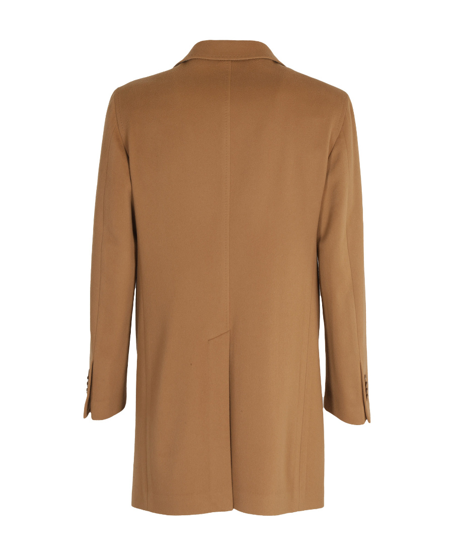 Tagliatore Single-breasted Wool-blend Coat In Brown