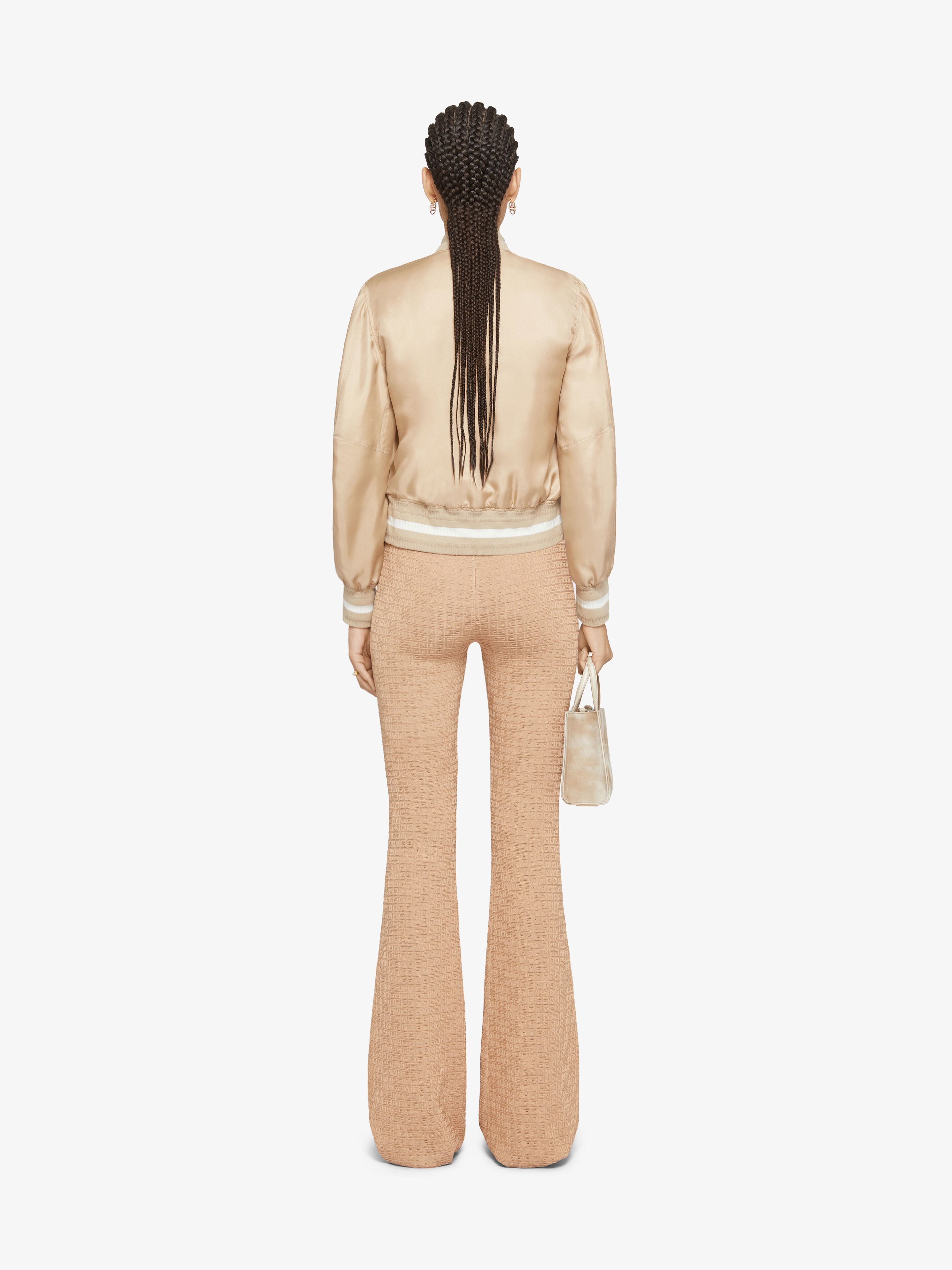Givenchy Women's Flare Pants In 4g Mini Jacquard In Brown