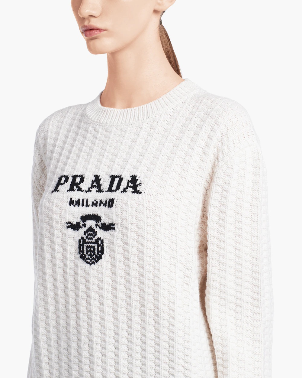 PRADA CASHMERE CREW-NECK SWEATER