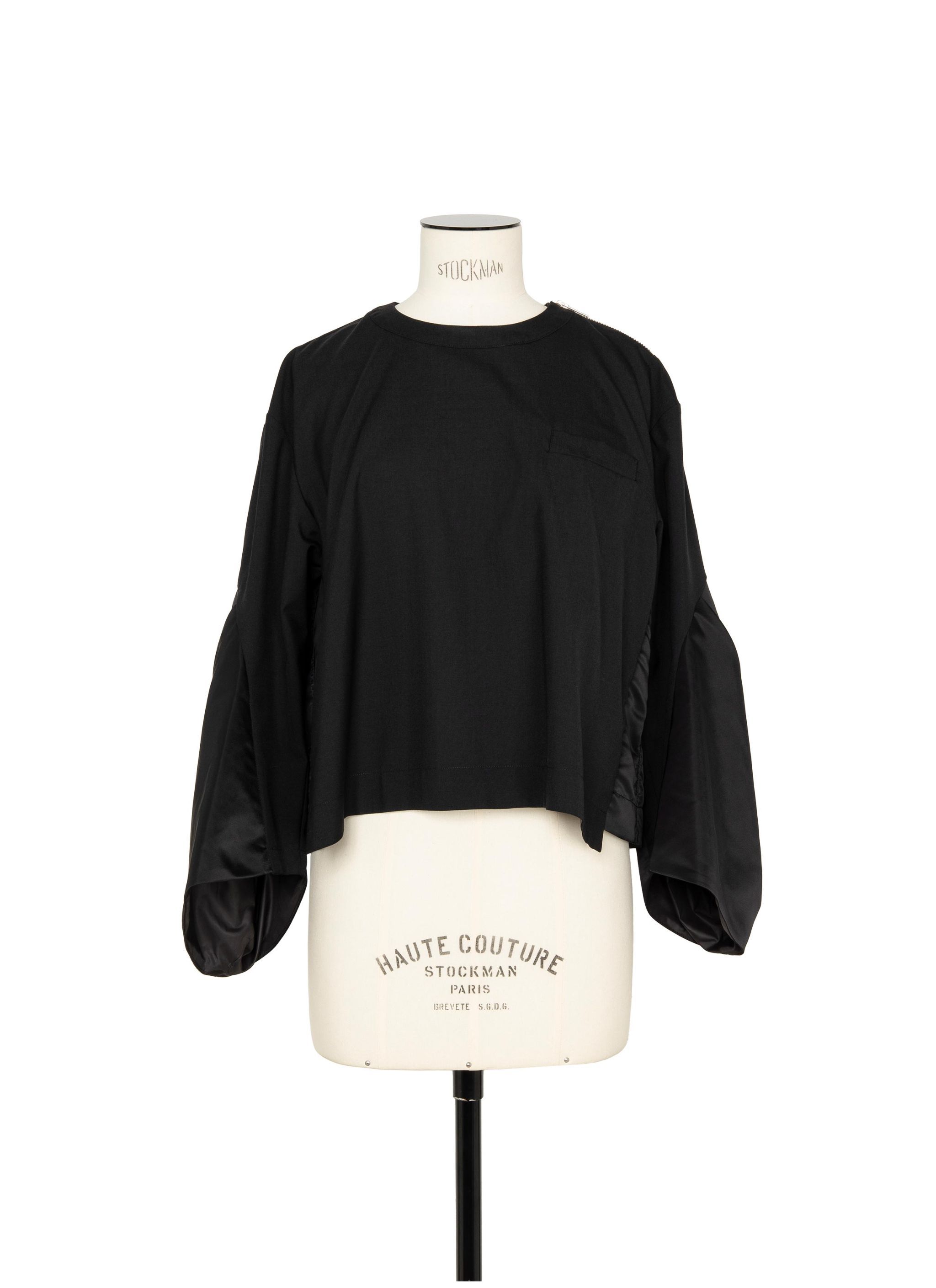 SACAI ROUND-NECK BLOUSE