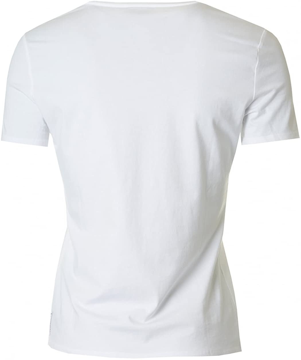 Armani Jeans Small V-collar T-shirt In White