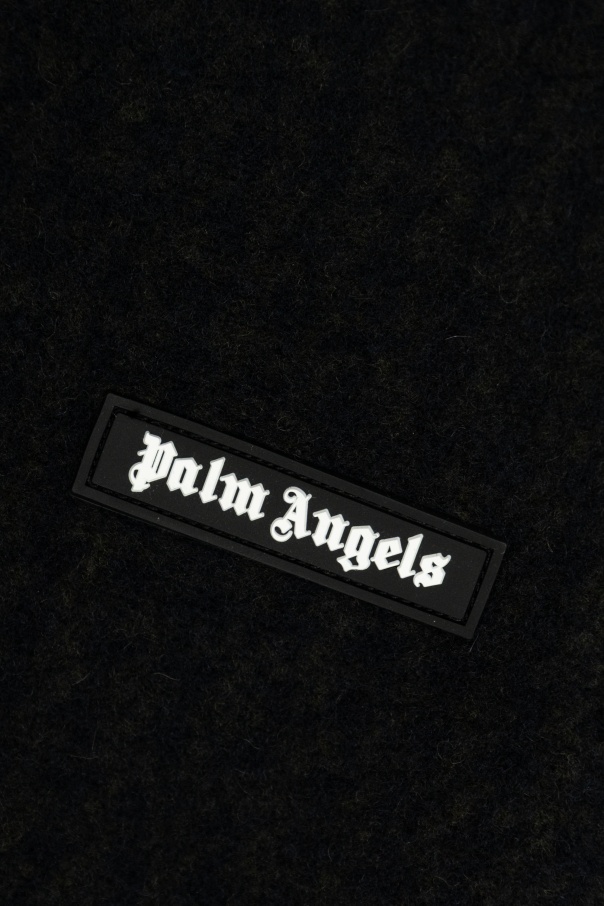 Palm Angels Logo Pants In Black