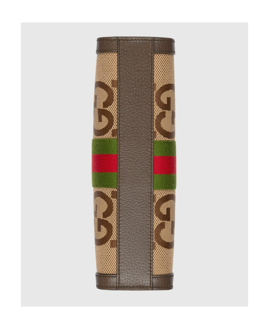 Gucci Small Ophidia Jumbo Gg Bag In Brown