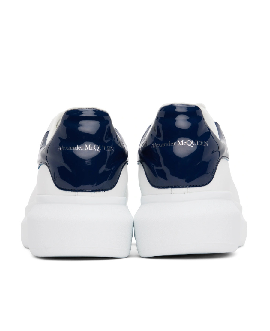 Alexander Mcqueen Oversized Lace-up Leather Sneakers In White