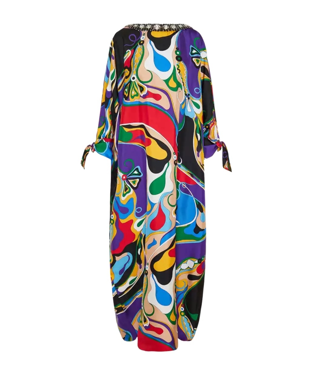 EMILIO PUCCI ORCHIDEE-PRINT SILK KAFTAN
