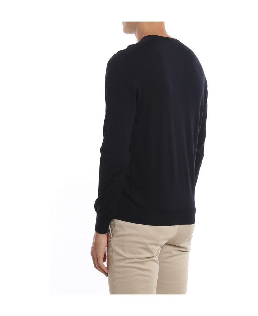Drumohr Fine Merino Jumper In Black