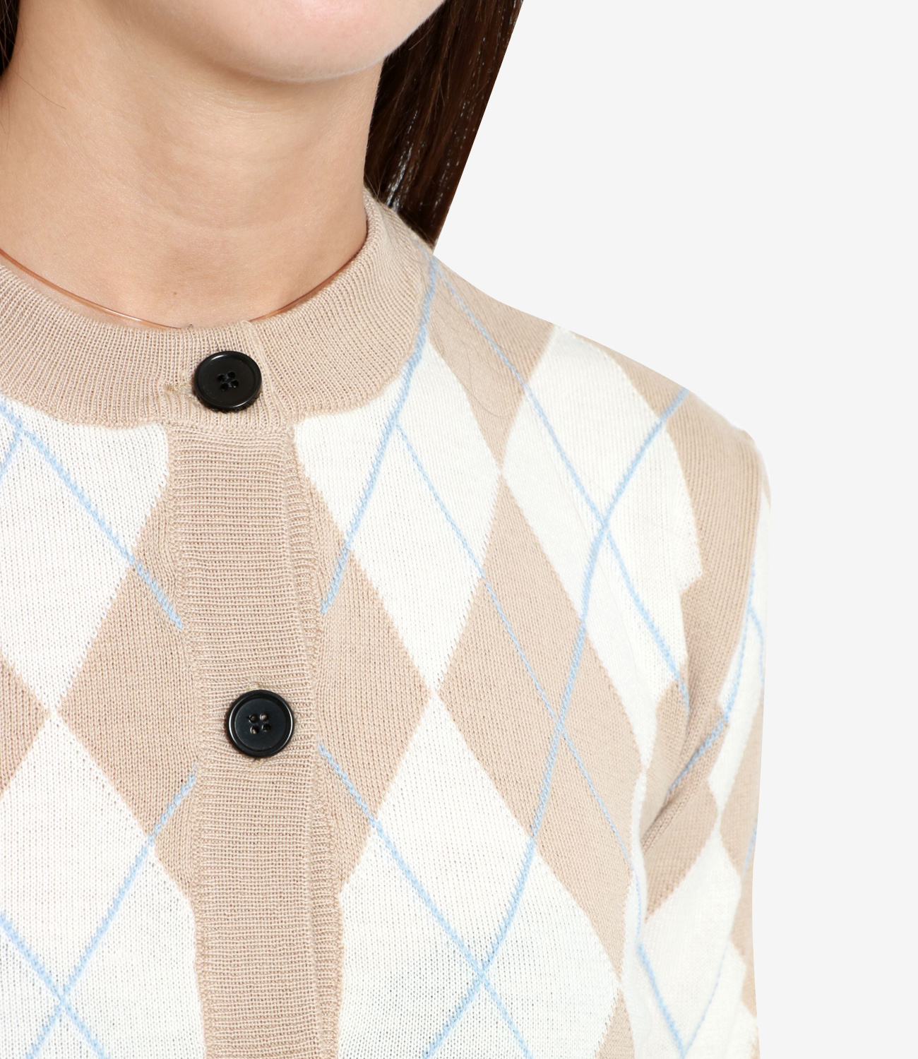 Msgm Woman Cardigan Beige Size L Virgin Wool In Nude