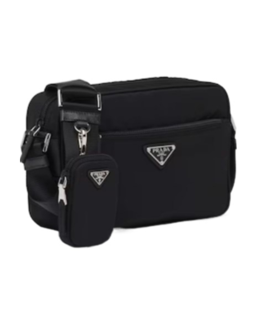 Prada Womens Black Re-nylon Recycled-nylon Shoulder Bag In Black