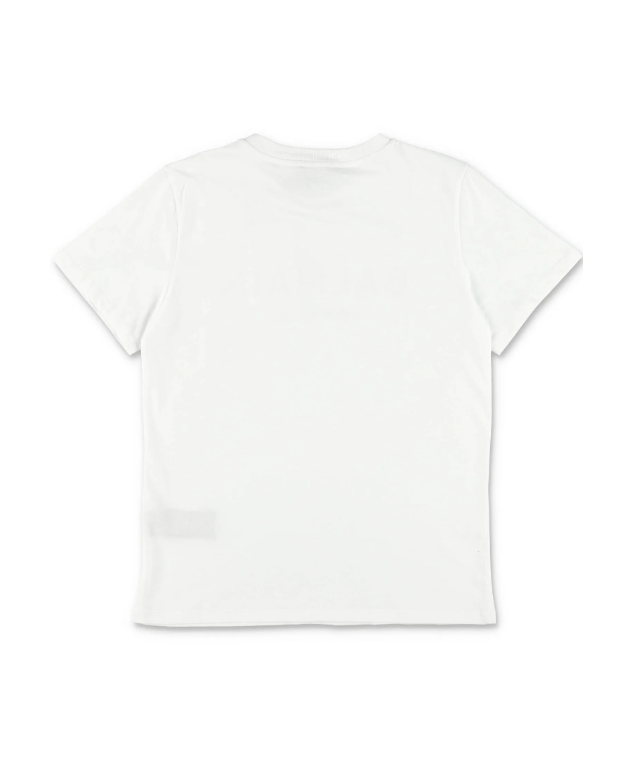 Balmain Metallic Logo-print T-shirt In White
