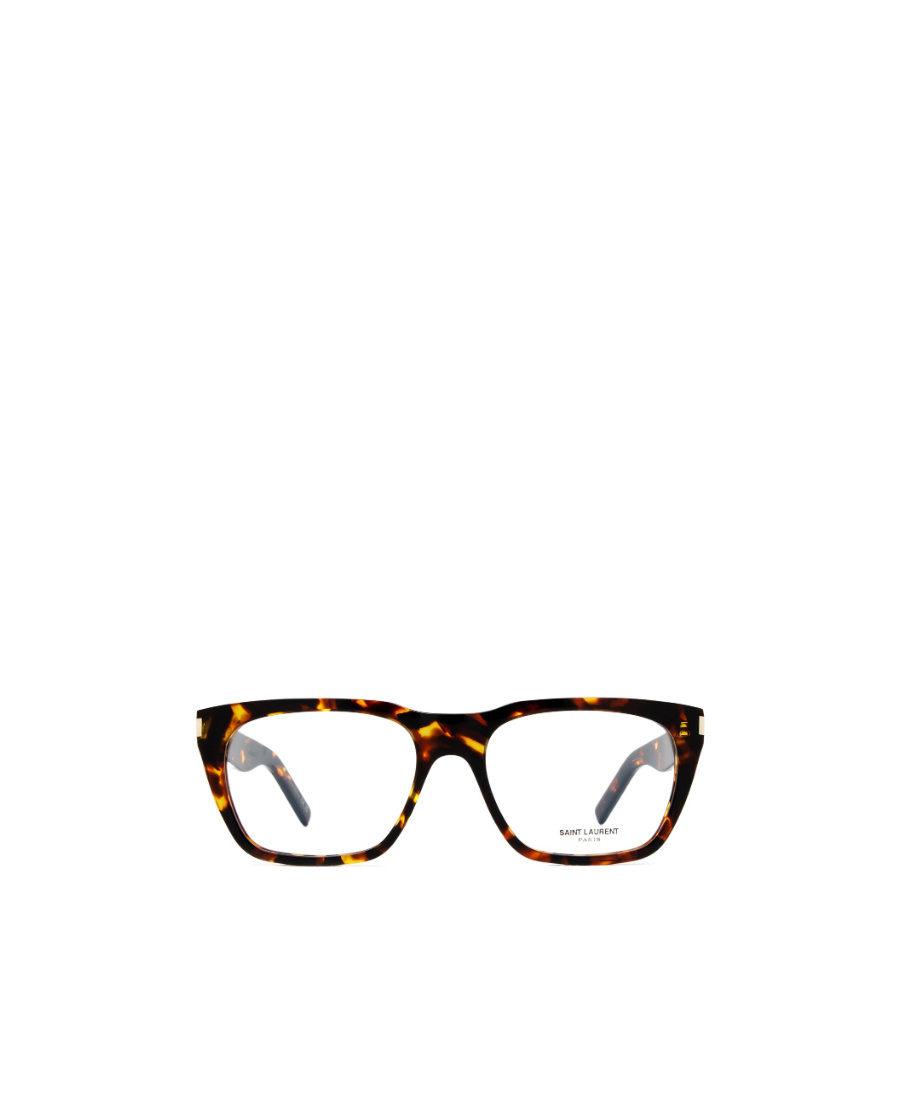 Saint Laurent Tortoiseshell-effect Square-frame Glasses In Black