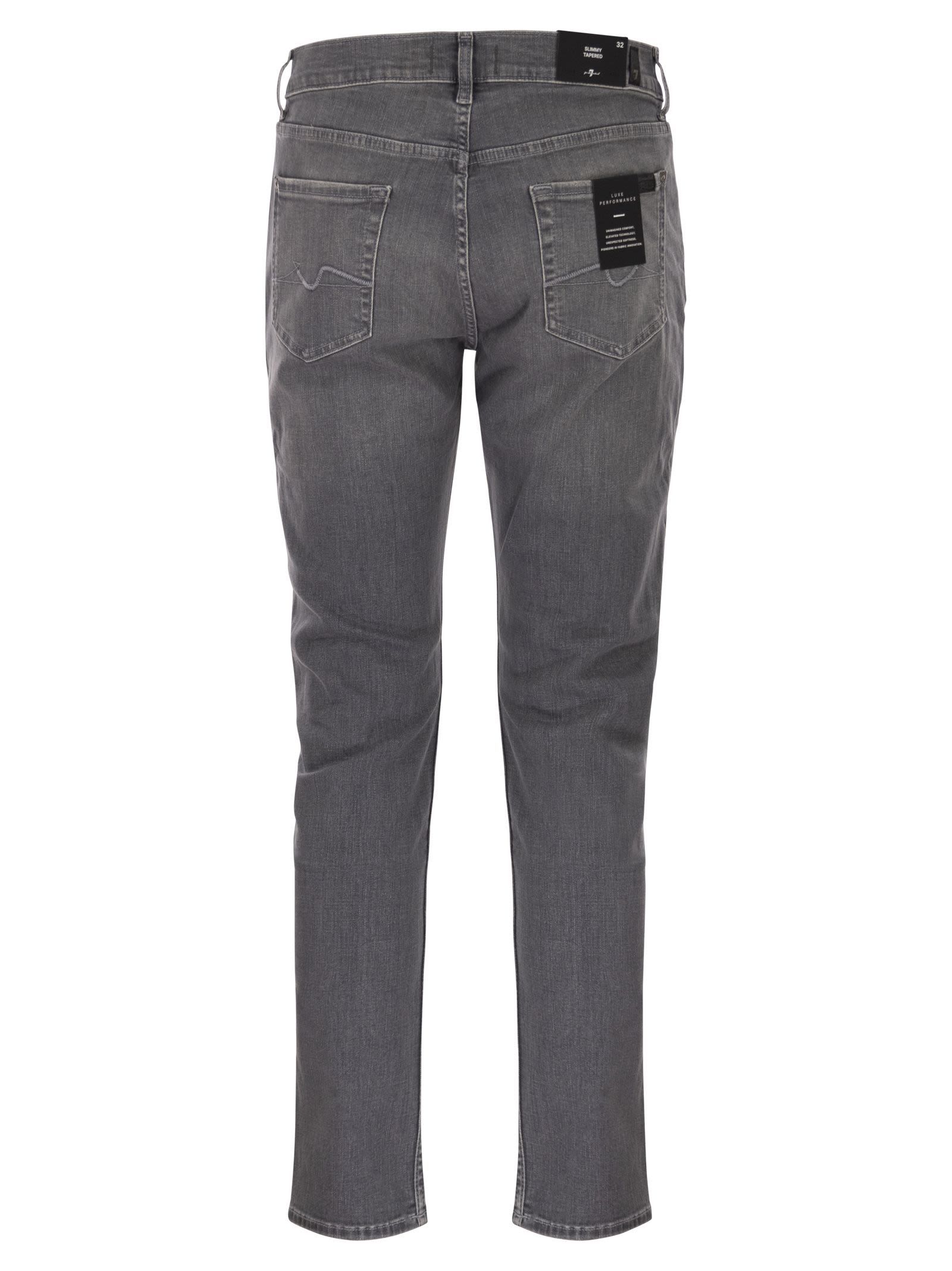 7 For All Mankind Belt Loop Jeans In Gray