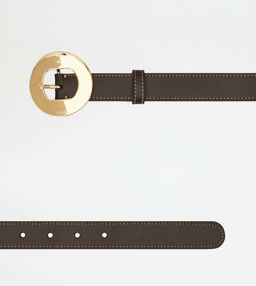 Tod's Belt In Leather In Brown