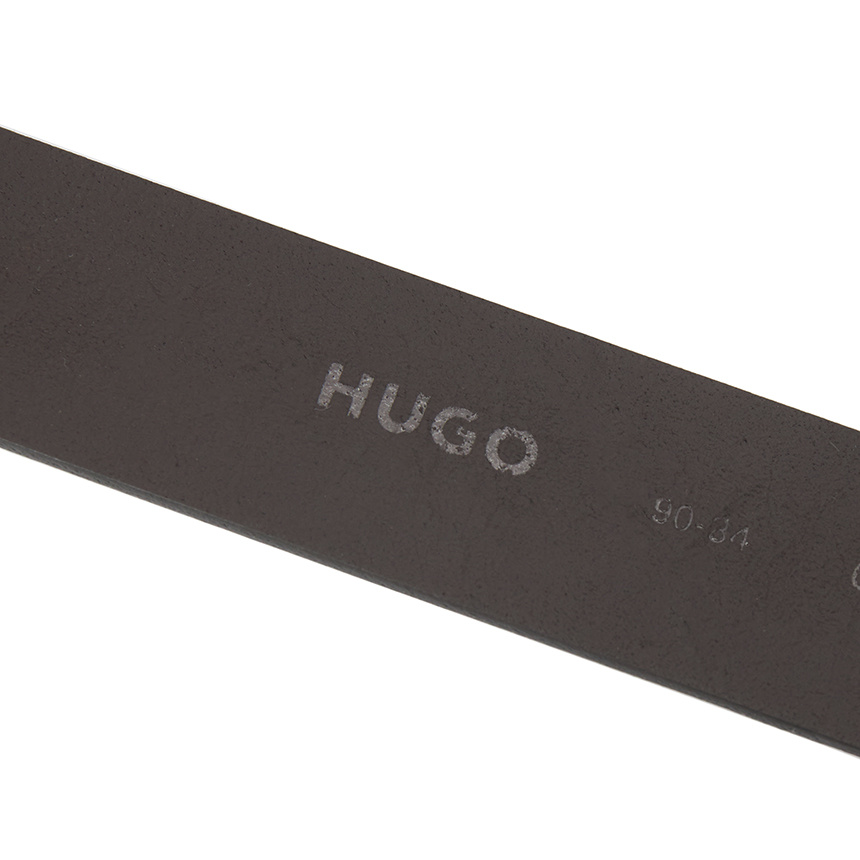 Hugo Boss Logo Belt In Brown