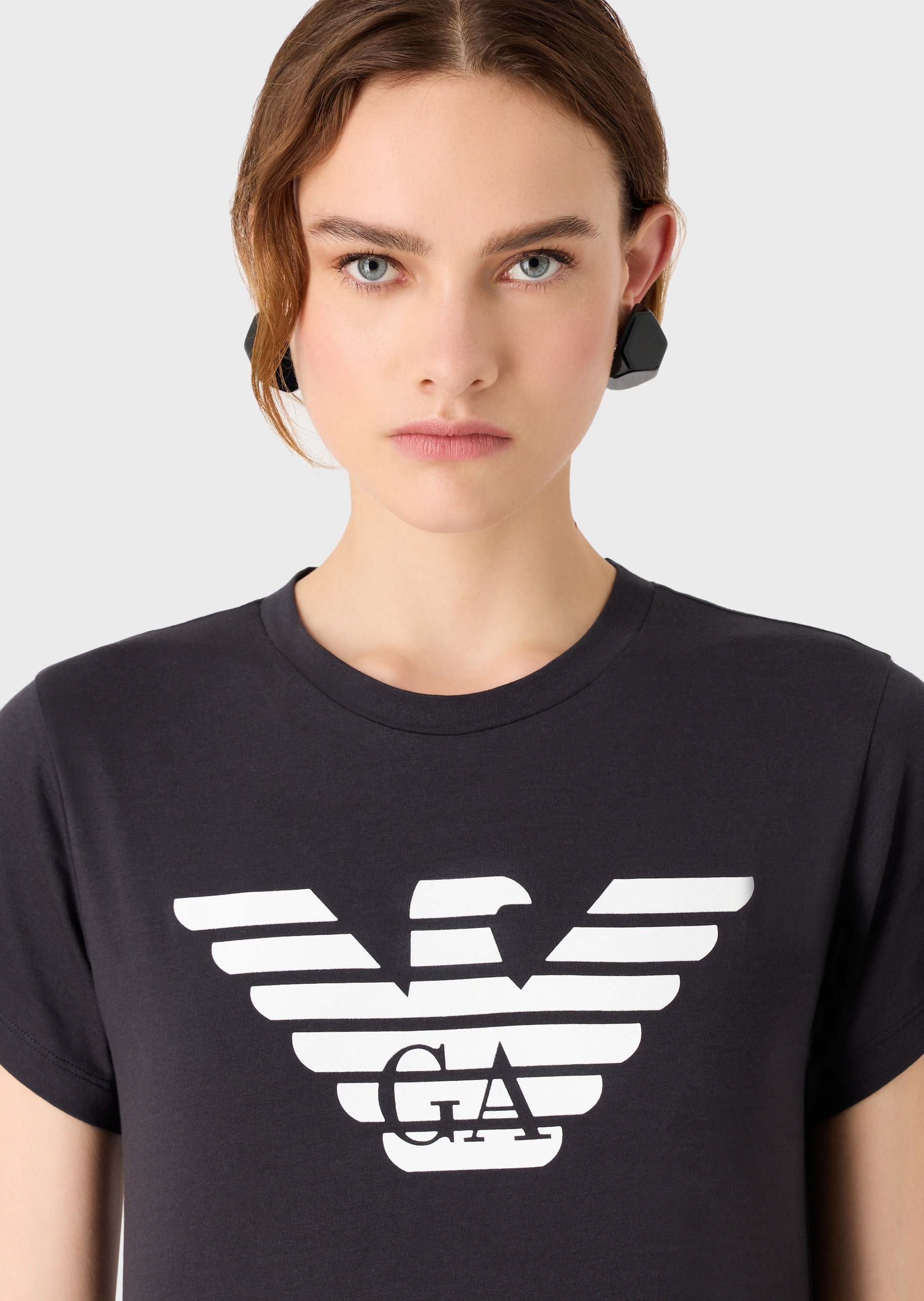 EMPORIO ARMANI LOGO-PRINT COTTON T-SHIRT