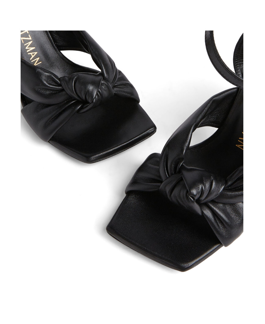 Stuart Weitzman Playa 110mm Leather Sandals In Black
