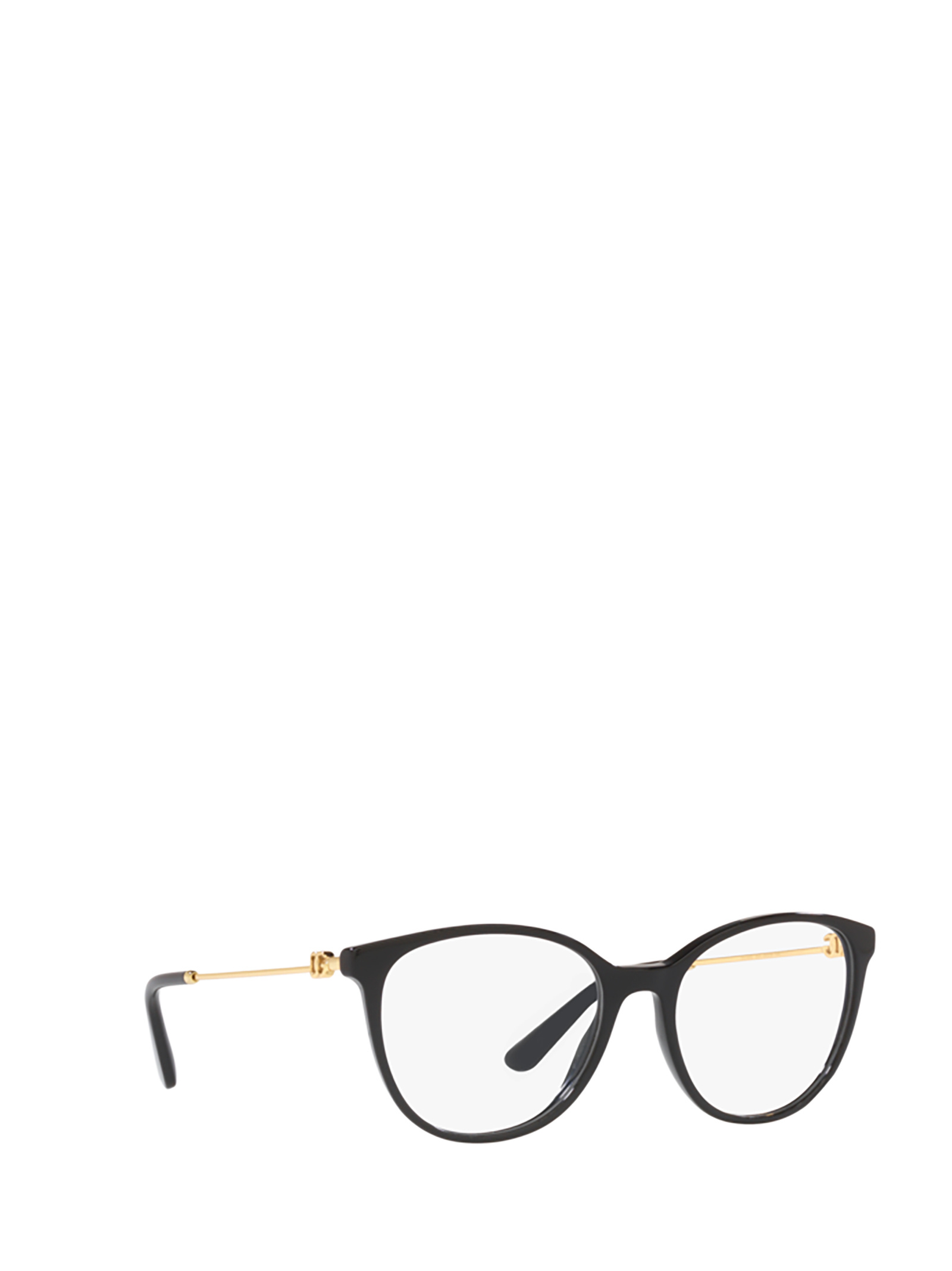 Dolce & Gabbana Logo-plaque Glasses In Black