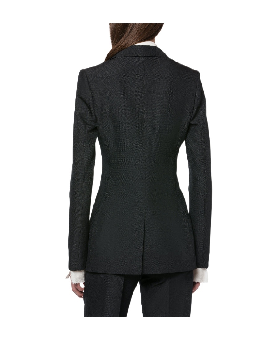 Philosophy Di Lorenzo Serafini Embossed-buttons Double-breasted Blazer In Black