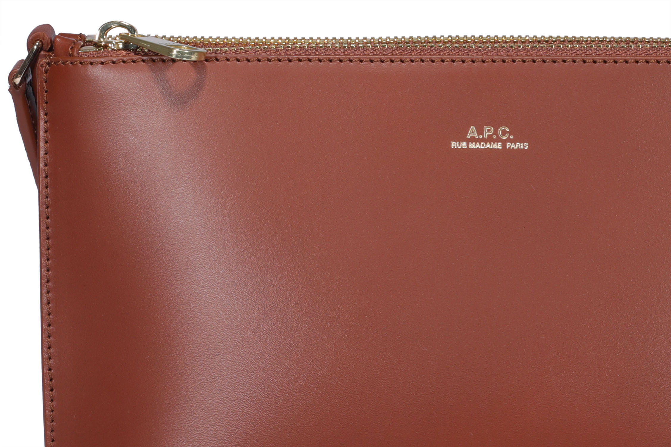 Apc Adjustable Strap Cross Body Bag In Brown